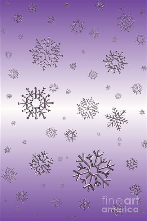 Snowflakes Digital Art By Rachel Hannah Pixels