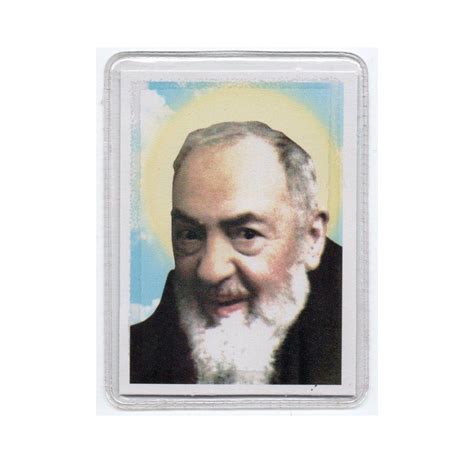 St Pio Vintage Holy Card 2nd Class Relic Of St Pio Laminated