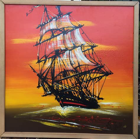 Pirate Ship Painting At Paintingvalley Com Explore Collection Of