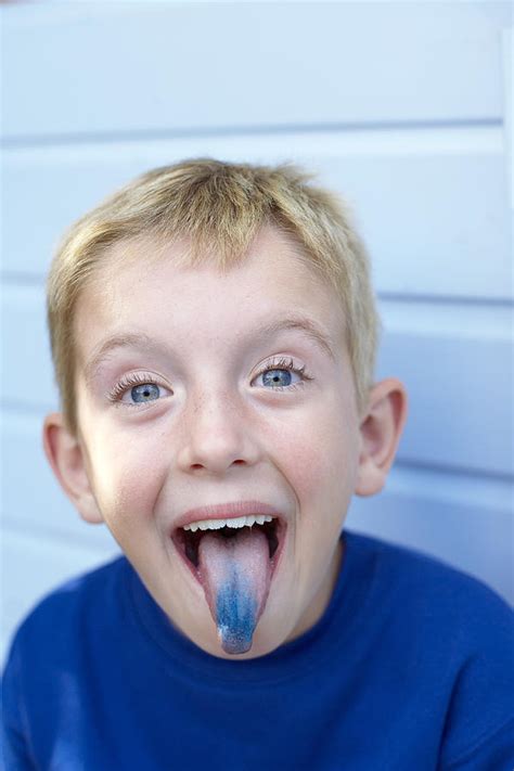 Boy With A Blue Tongue Photograph By Ian Boddy Pixels