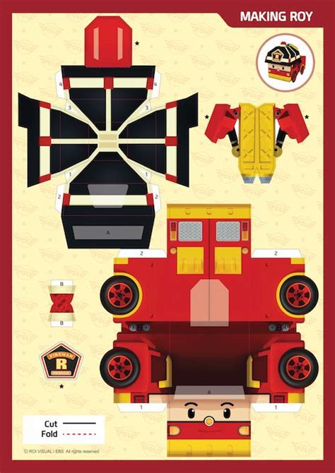 Robocar Poli Papercraft Paper Crafts For Adults