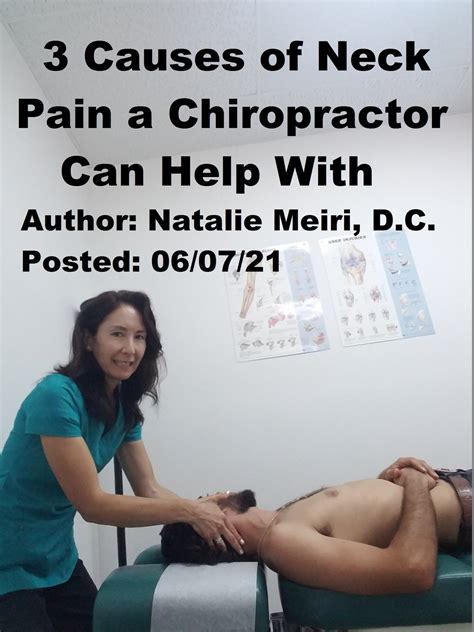 3 Causes Of Neck Pain A Chiropractor Can Help With