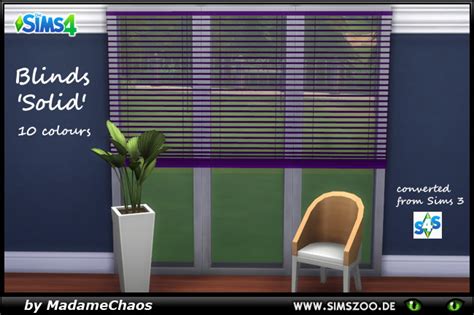 Blinds Solid By Madamechaos At Blackys Sims Zoo Sims 4 Updates