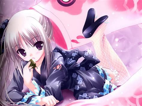X Px P Free Download Anime Girl Laying Down With A Kimono