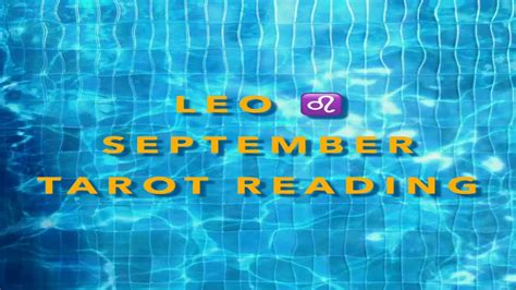 Leo September Tarot Reading Youtube