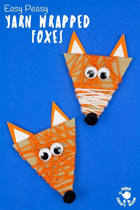 Easy Yarn Wrapped Fox Craft Kids Craft Room