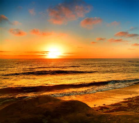 La Jolla Beach Sunset Background 1800x1600 Background