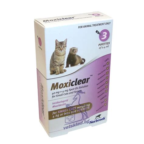 Moxiclear 4 Kg Моксиклиър 3 броя пипети за обезпаразитяване на малки