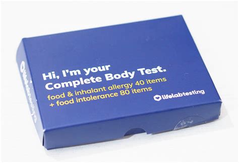Lifelab Testing Complete Body Test Home Intolerance And Allergy Test