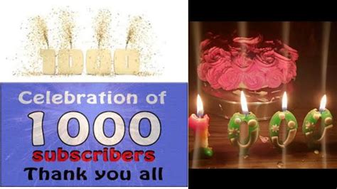 1000 Complete Subscriber Celebration1k Celebration Youtube