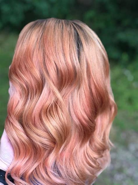 Peach Hair By Victoria Sylvis Mickle Coral Hair Peach Hair Rose