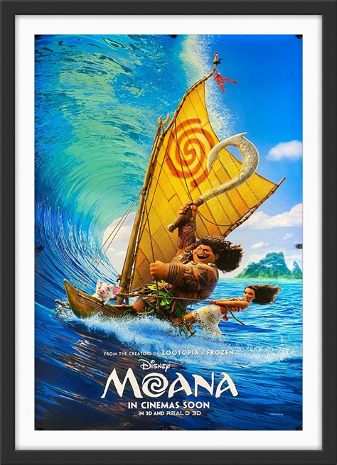 Moana 2016 Original Movie Poster Art Of The Movies