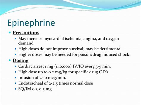Acls Epinephrine Drip