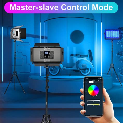 Gvm D Rgb Led Video Light W Video Lighting Kit With Bluetooth