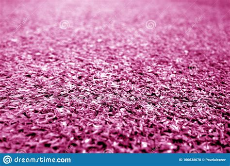 Artificial Grass With Blur Effect In Pink Tone Stock Photo Image Of