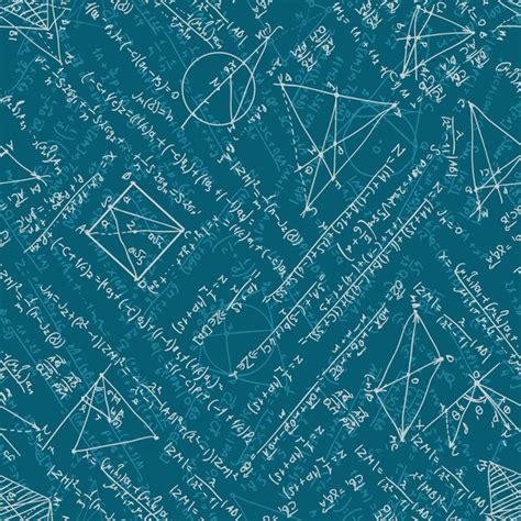 Mathematics Seamless Background Premium Vector