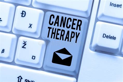 Handwriting Text Cancer Therapy Business Approach Treatment Of Cancer