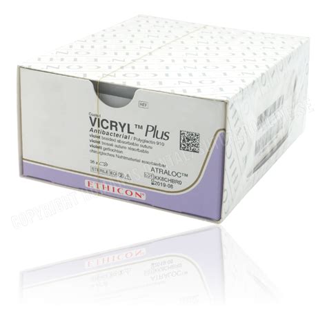 Vicryl Plus Sutur 2 0 Vcp317h Sh Plus Needle 70 Cm Purple Suturer