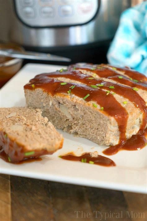 6 hours on high pressure… in a slow cooker??… in the instant pot?? Instant Pot Turkey Meatloaf · The Typical Mom