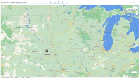 Columbus Nebraska Map United States