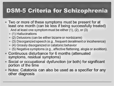 Dsm 5 Criteria For Schizophrenia Pt Master Guide