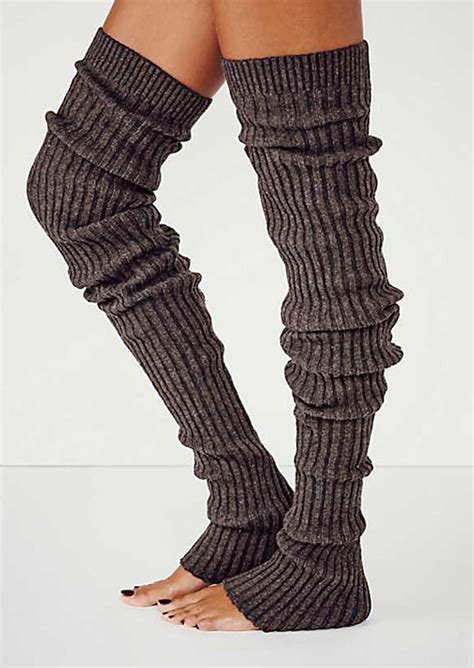 Solid Thickened Warm Thigh High Knitting Socks Fairyseason