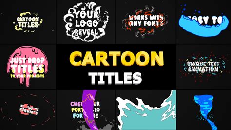 Cartoon Titles Pack After Effects Templates Motion Array
