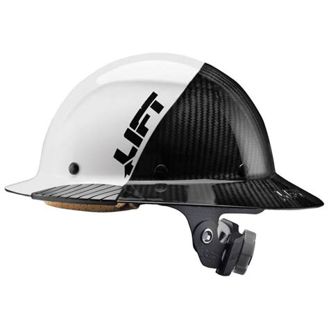Lift Safety Dax Fifty 50 Carbon Fiber Full Brim Hard Hat Hdf50c 19wc