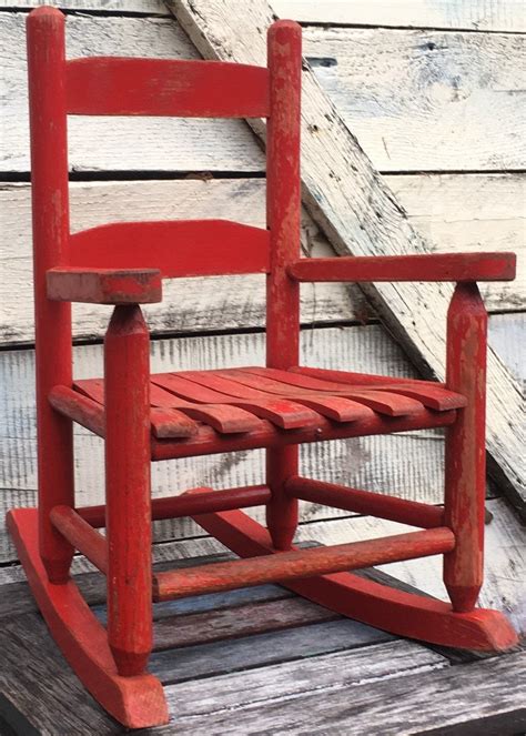 Little Wooden Rocking Chair ~ Garden Bench