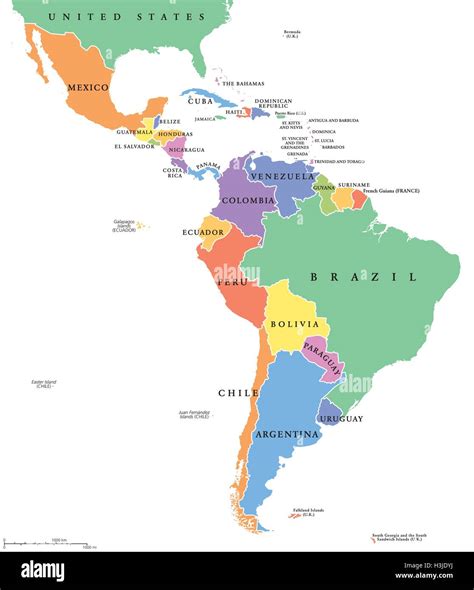 Latin America Map Vector Fotografías E Imágenes De Alta Resolución Alamy