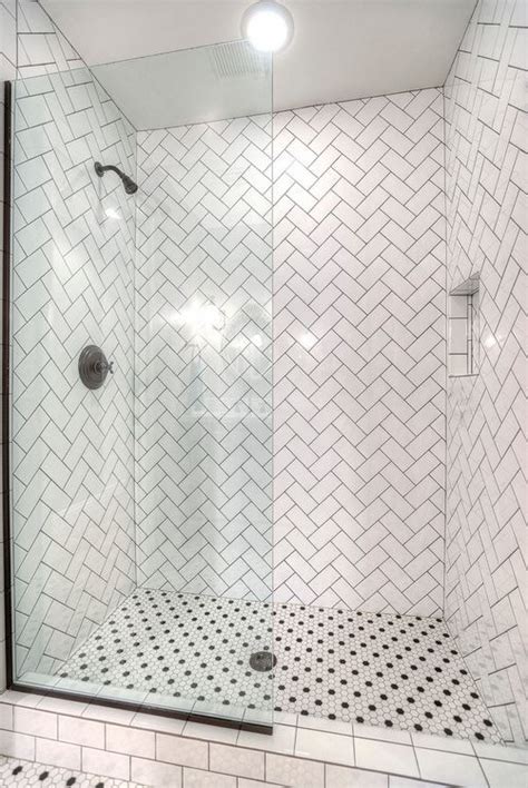 Soho White Ceramic Subway Tile X In Herringbone Pattern With Inch