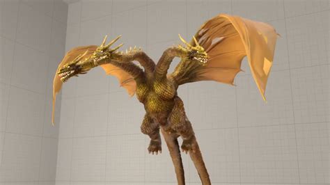 Godzilla Sfm Heisei King Ghidorah Stationary Flight Youtube