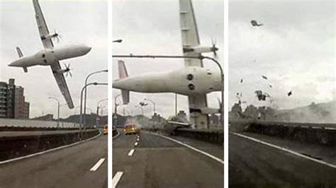 Watch Dramatic Video Shows A Plane Hitting A Bridge Before Crashing