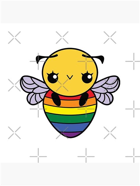 Proud Bee Lgbtq Poster By Fugly And Fab Redbubble