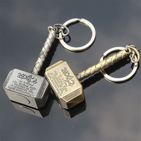 Thor Hammer Keychains Keychain Car Keychain Key Chain Rings