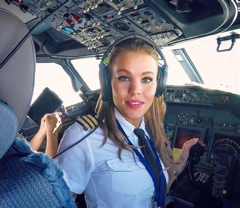 Female Pilot In The Cockpit Mile High Club
