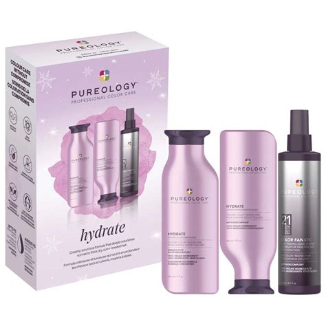 Hydrate Shampoo Conditioner And Mini Color Fanatic Hair Set Pureology
