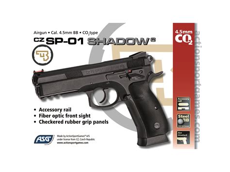 A fearless bird of paradise. Vzduchová pistole CZ-75 SP-01 Shadow