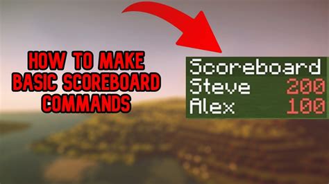 How To Make A Scoreboard In Minecraft Bedrock Youtube