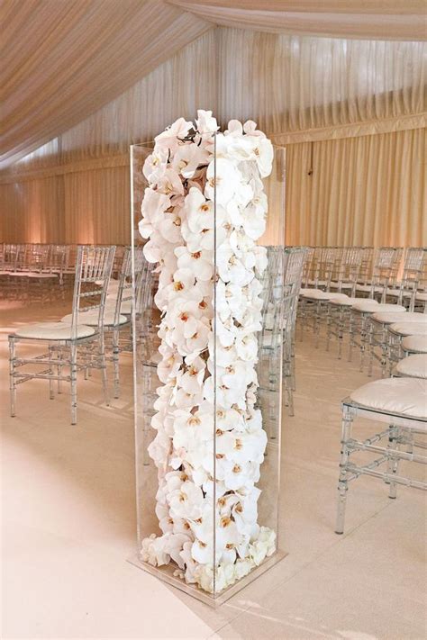 Acrylic Lucite Tall Column Centerpiece Stand Wedding Centerpieces