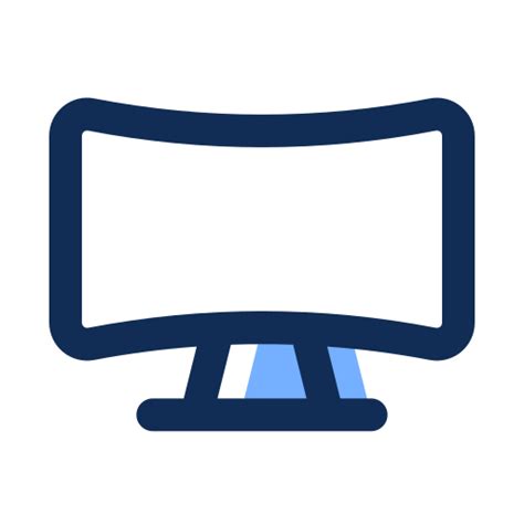 Curved Monitor Free Electronics Icons