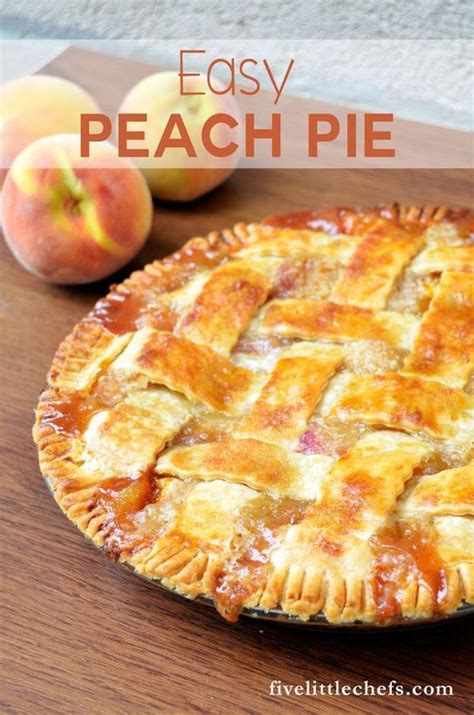 Easy Peach Pie Recipe Easy Peach Pie Peach Pie Recipes Fresh Peach Pie