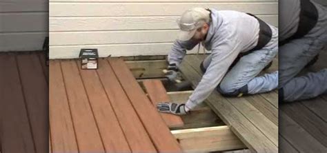 How To Replace Worn Out Wood With Composite Decking Construction Repair