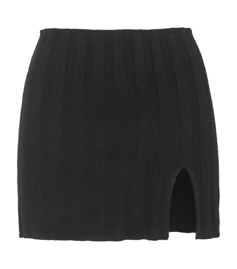 Womens Cashmere In Love Black Wool Cashmere Dua Mini Skirt Harrods Uk