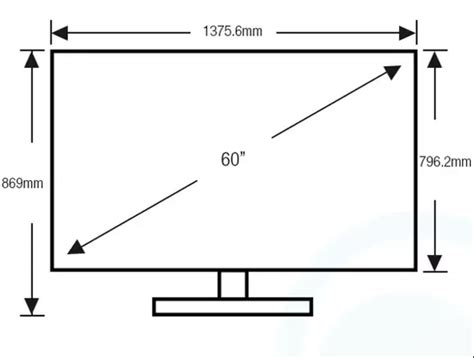 Tv Dimensions Measurements Size Guide Designing Idea 52 Off