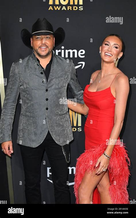 Jason Aldean Brittany Kerr Attend The 58th Academy Of Country Music Awards At The Ford Center