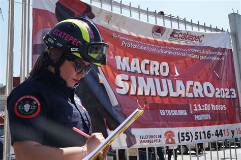 Realizan En Ecatepec Macro Simulacro De Sismo Donde Participaron Más De