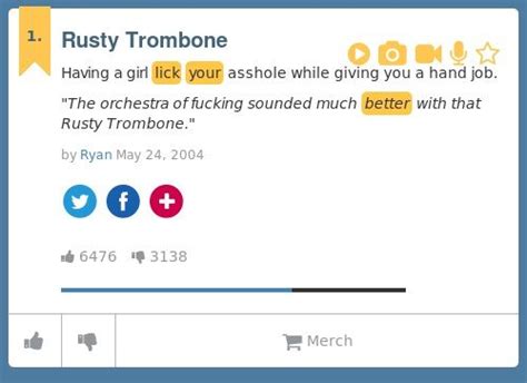 rusty trombones definition telegraph