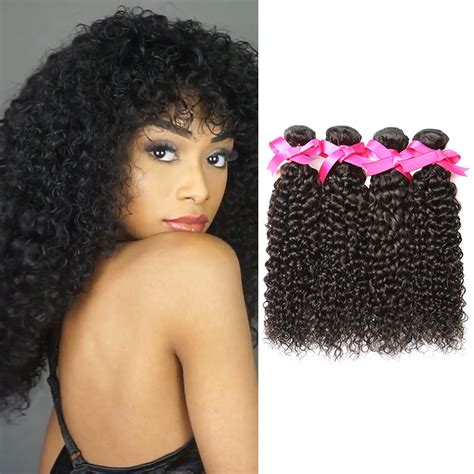 Dark Hair Rinse Peruvian Curly Hair Extensions