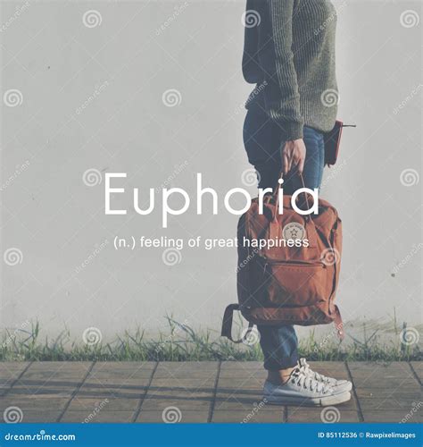 Euphoria Feeling Great Pleasure Happiness Concept Stock Photo Image